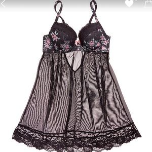 Adorme Black lace lingerie